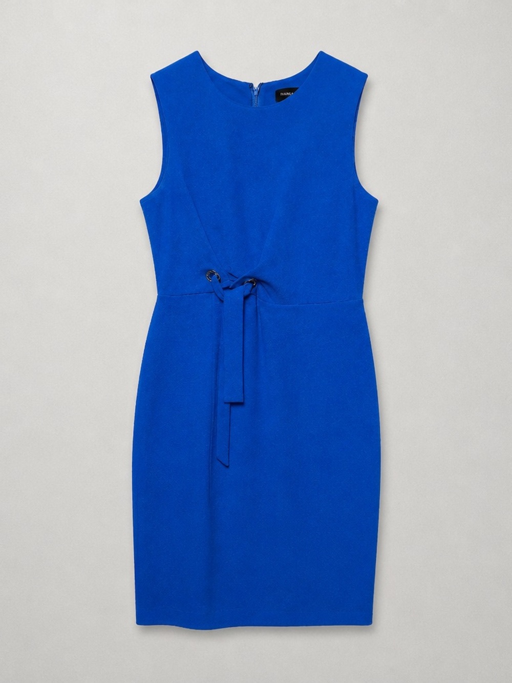 Ivanka Trump Royal Blue Sleeveless Sheath Dress with Drawstring Waist